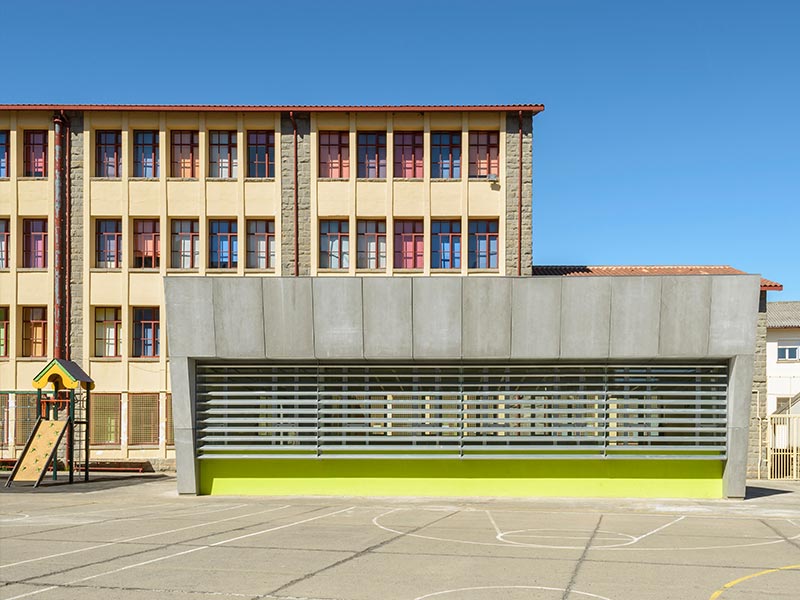 belda arquitectura ampliación colegio aragon