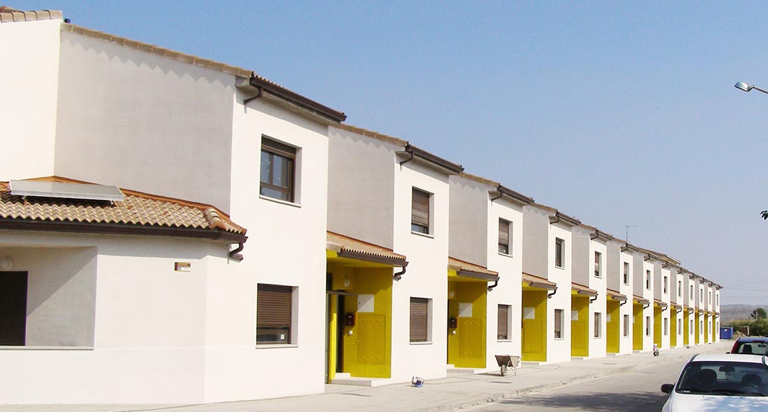 viviendas adosadas vpo despacho arquitectos aragoneses